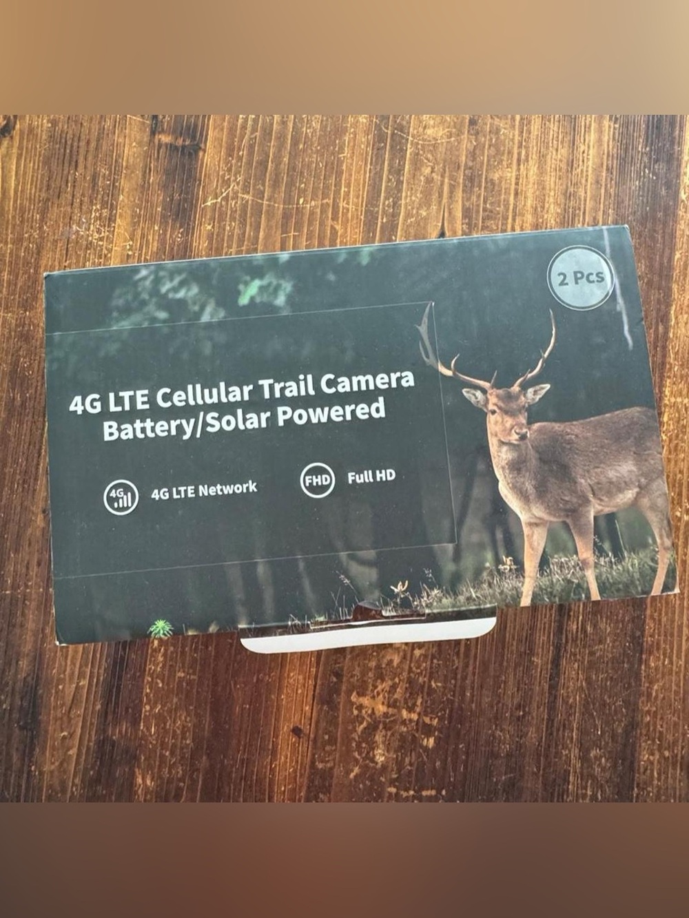 2 pack LTE Cellular Trail Camera Battery/Solar Powered - Green